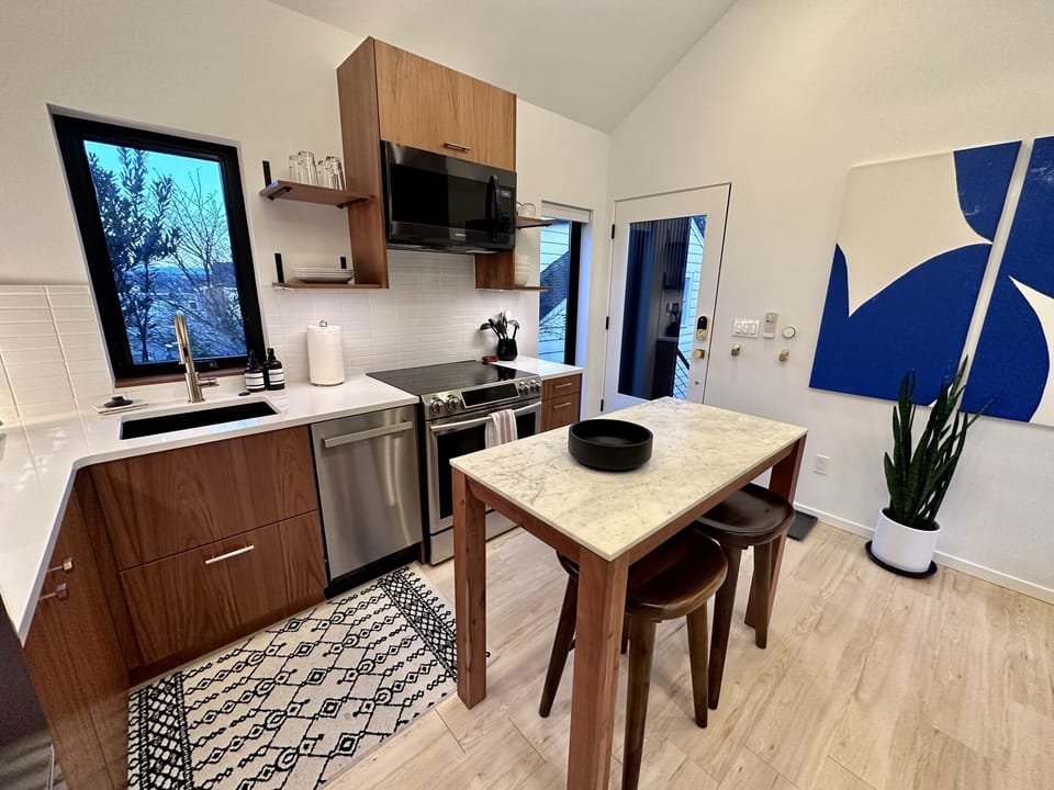 Grab a bite on Greenwood Ave, or stop by the Friday Farmer's Market and make a home cooked meal.