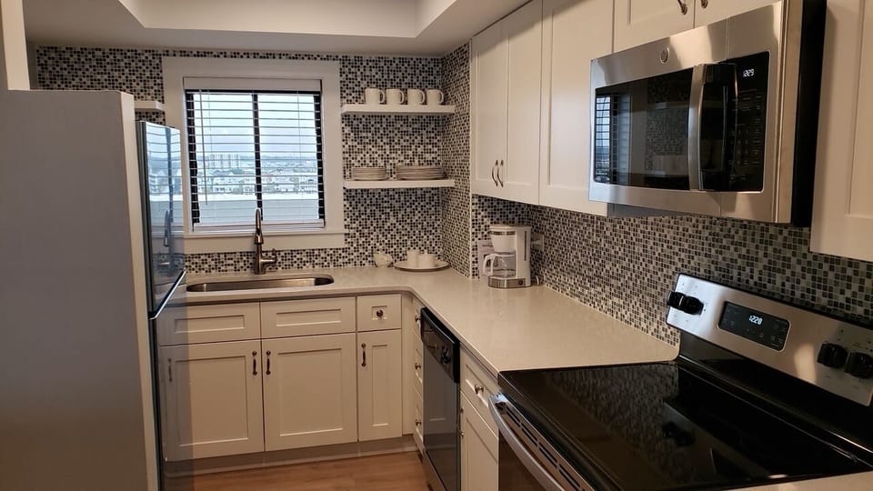 Kitchen with view of the Soundside