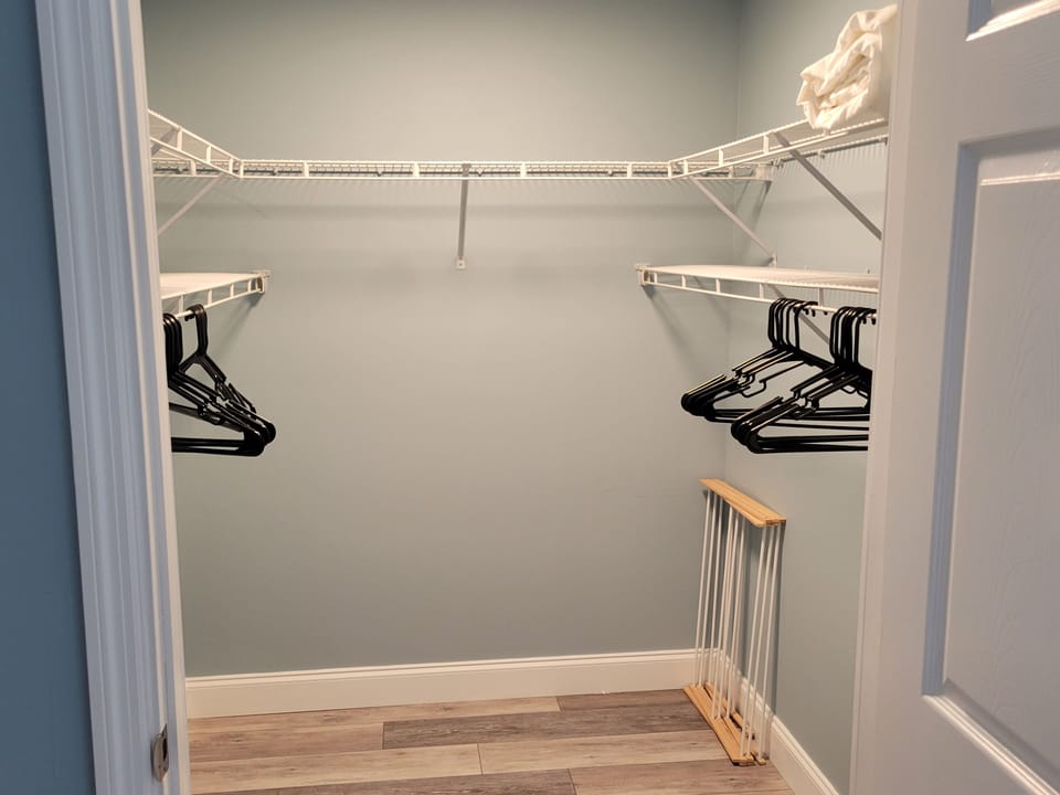 Master walk in closet