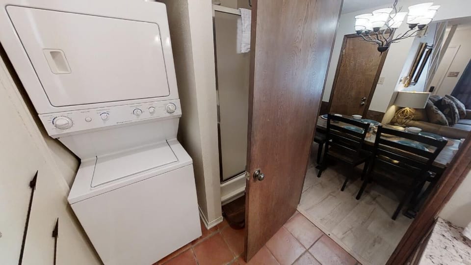 You'll love the convenience of having your own washer and dryer right in the unit, so you can pack light and refresh your wardrobe whenever you need.