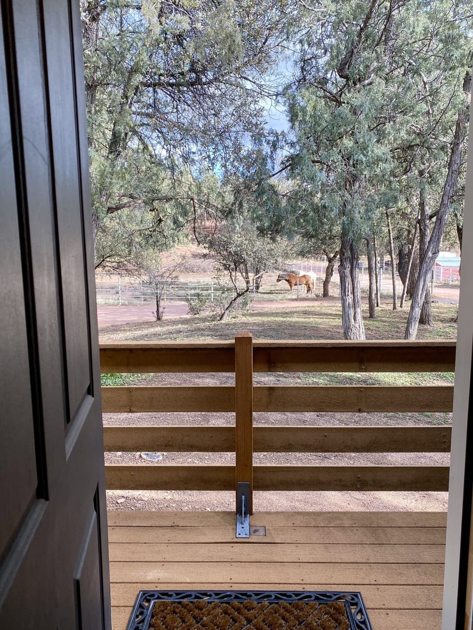 Master bedroom porch views
