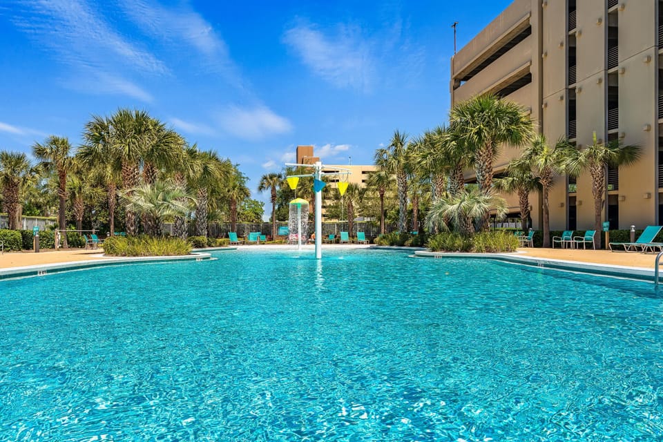 Pool with Kids Play Area by South Parking Garage