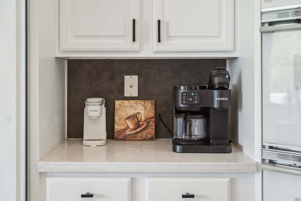 Coffee machine ready to brew your morning cup