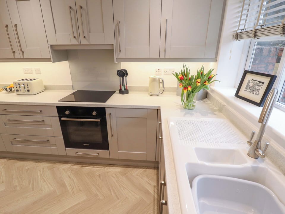 Fridge, microwave, dishwasher, electric kettle