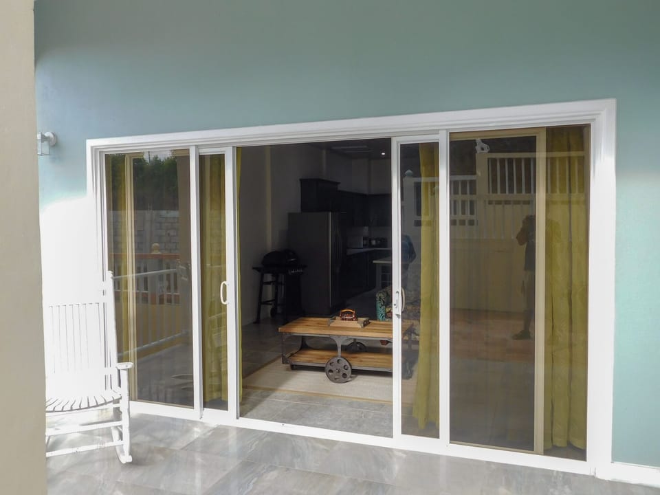 Patio outside of living room