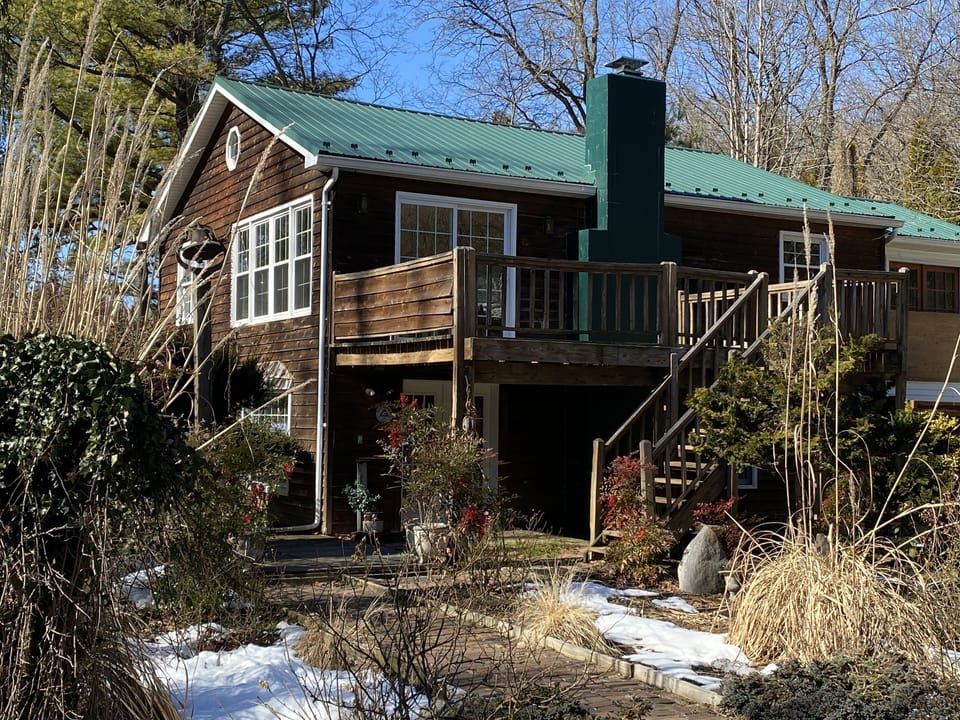 HOUSE - brick walks, landscaped, deck on 2nd floor, patio below. Keyless entry.