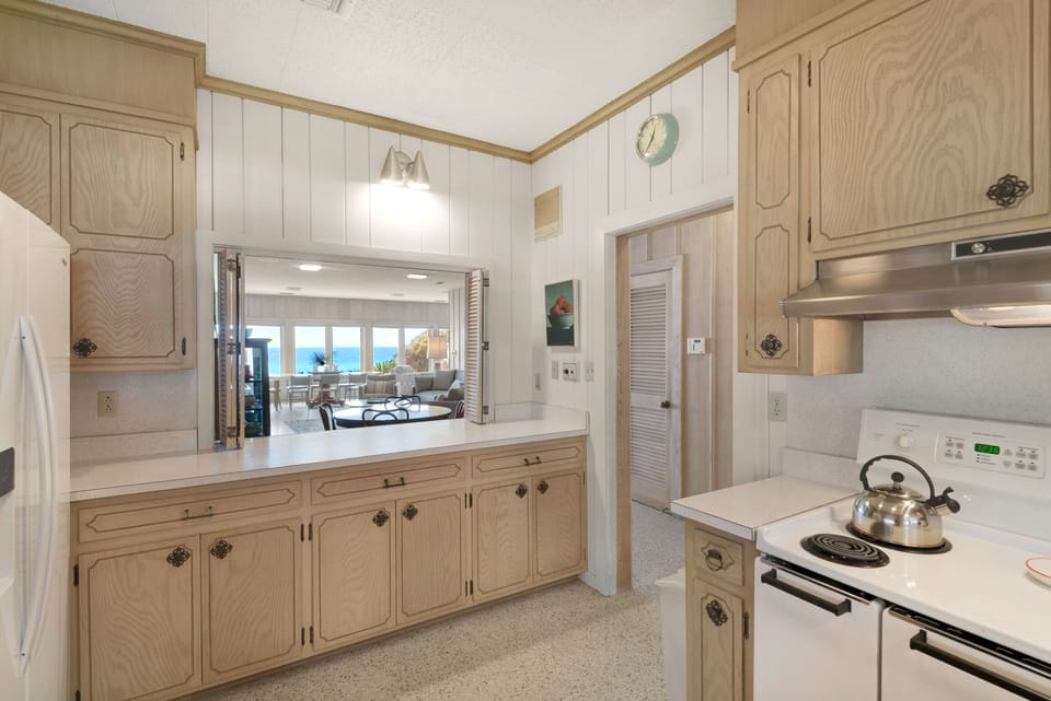 Gulf Views from the Pass Through in the Kitchen