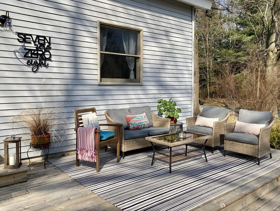 South facing front deck