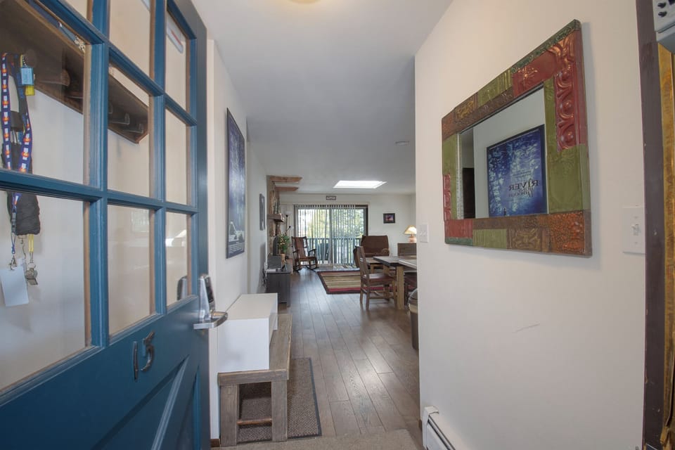Step into your charming space featuring beautiful hardwood floors, colorful artwork, and thoughtful design details that create a welcoming home away from home.