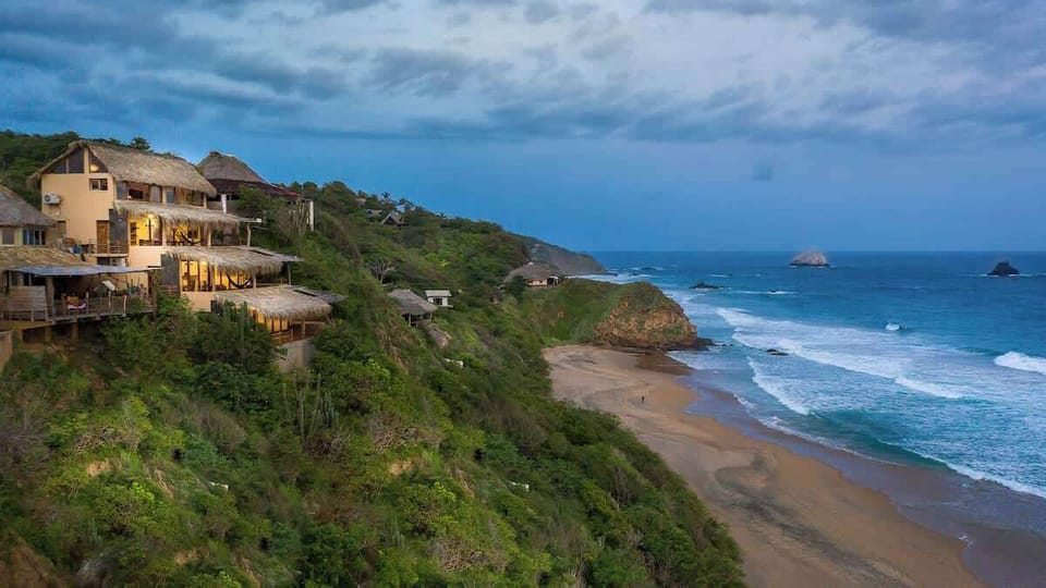 View of Lazuli and San Agustinillo beach