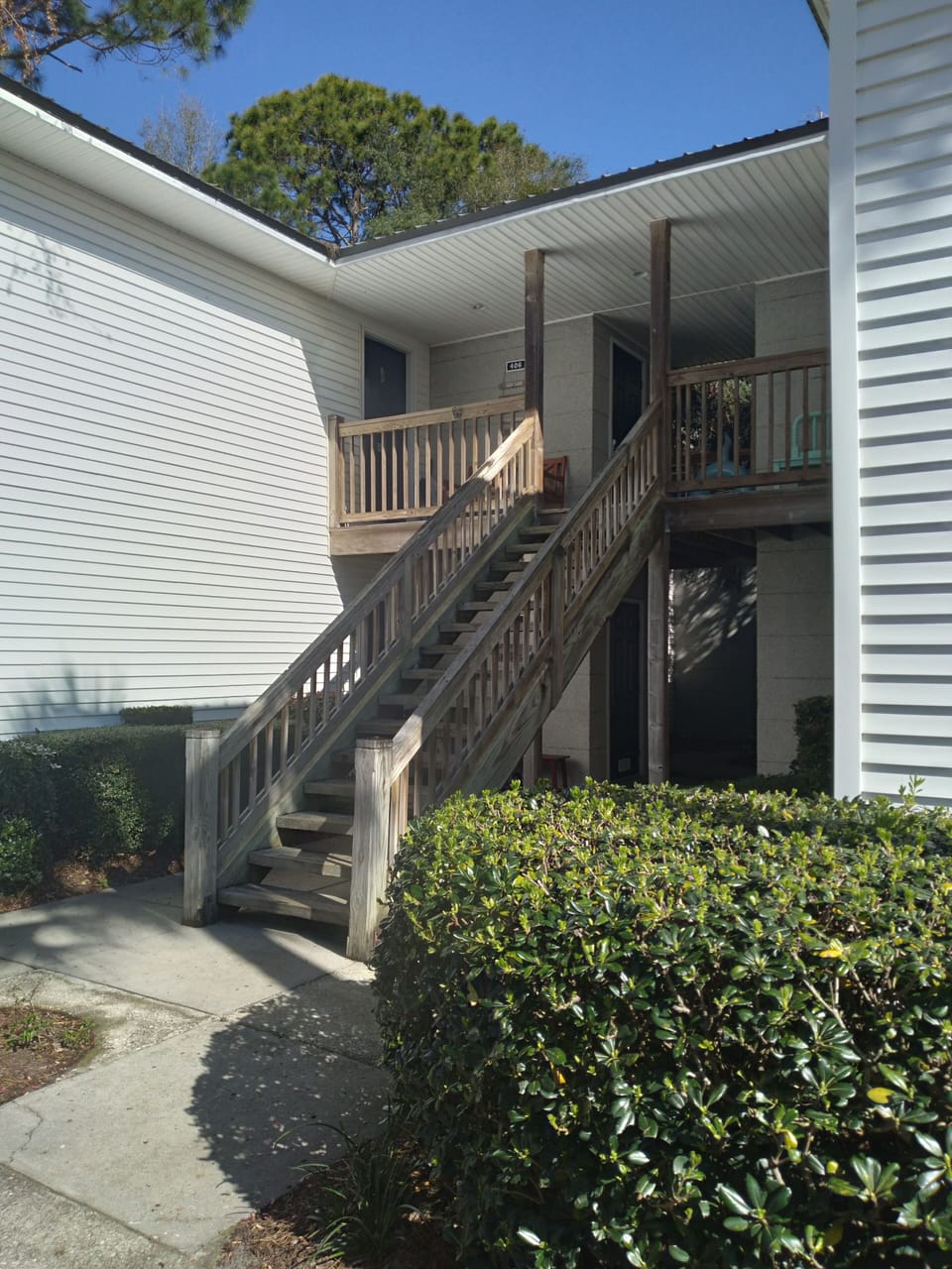 Condo is on 2nd story