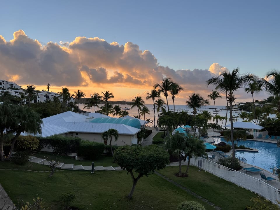 Sunrise from the balcony