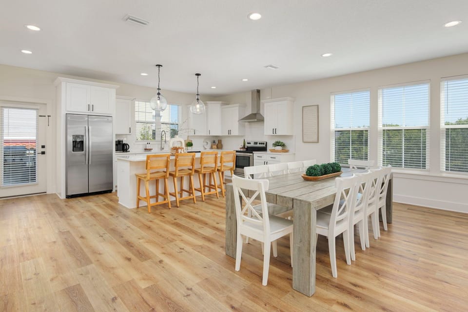 open concept kitchen and dining
second level