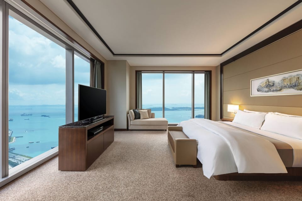 Club Suite, 1 Bedroom, Harbor View (Corner) | Premium bedding, down comforters, pillowtop beds, minibar