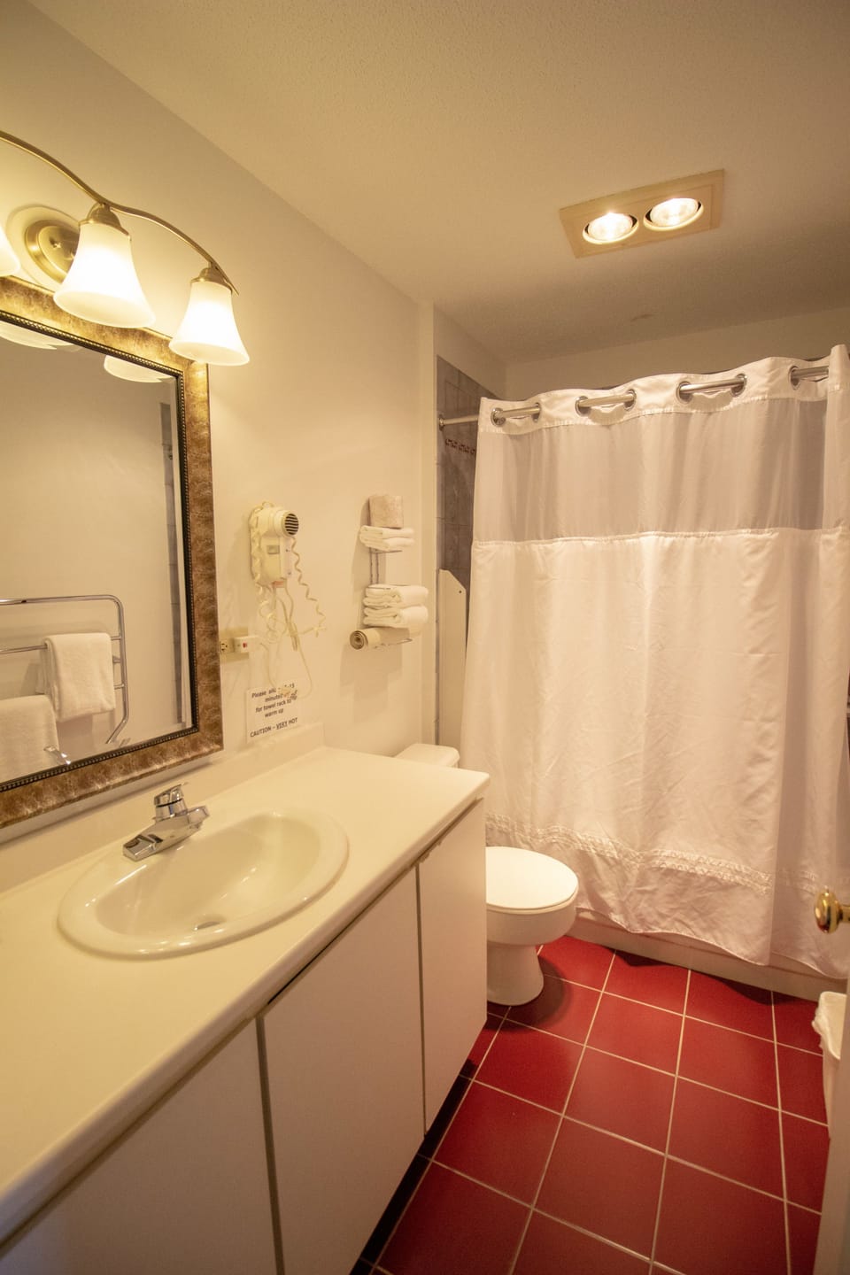 Free toiletries, towels