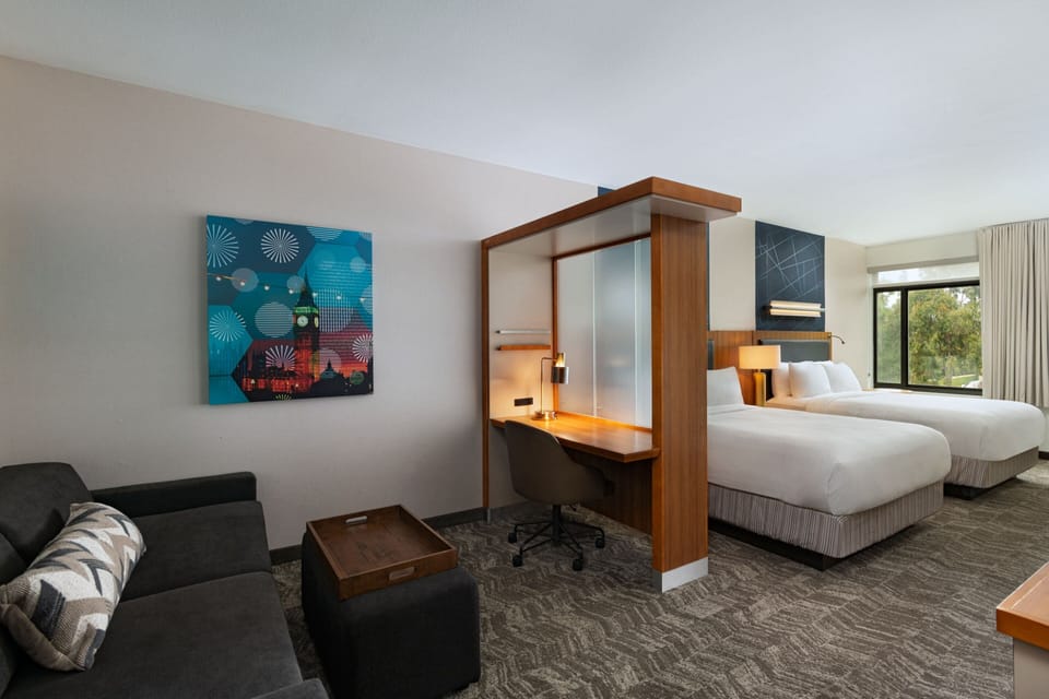 In-room safe, desk, laptop workspace, blackout drapes