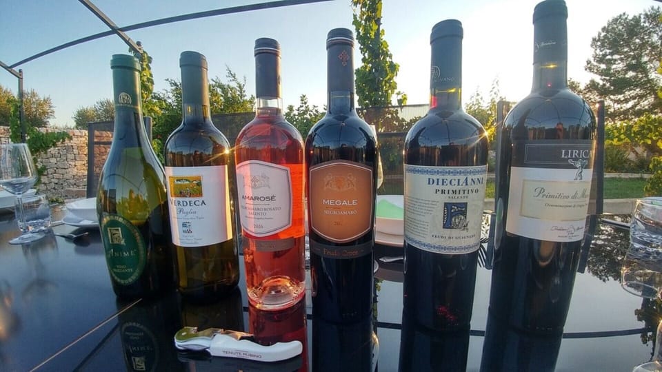 Local wines (wine tasting and tours available at extra charge)