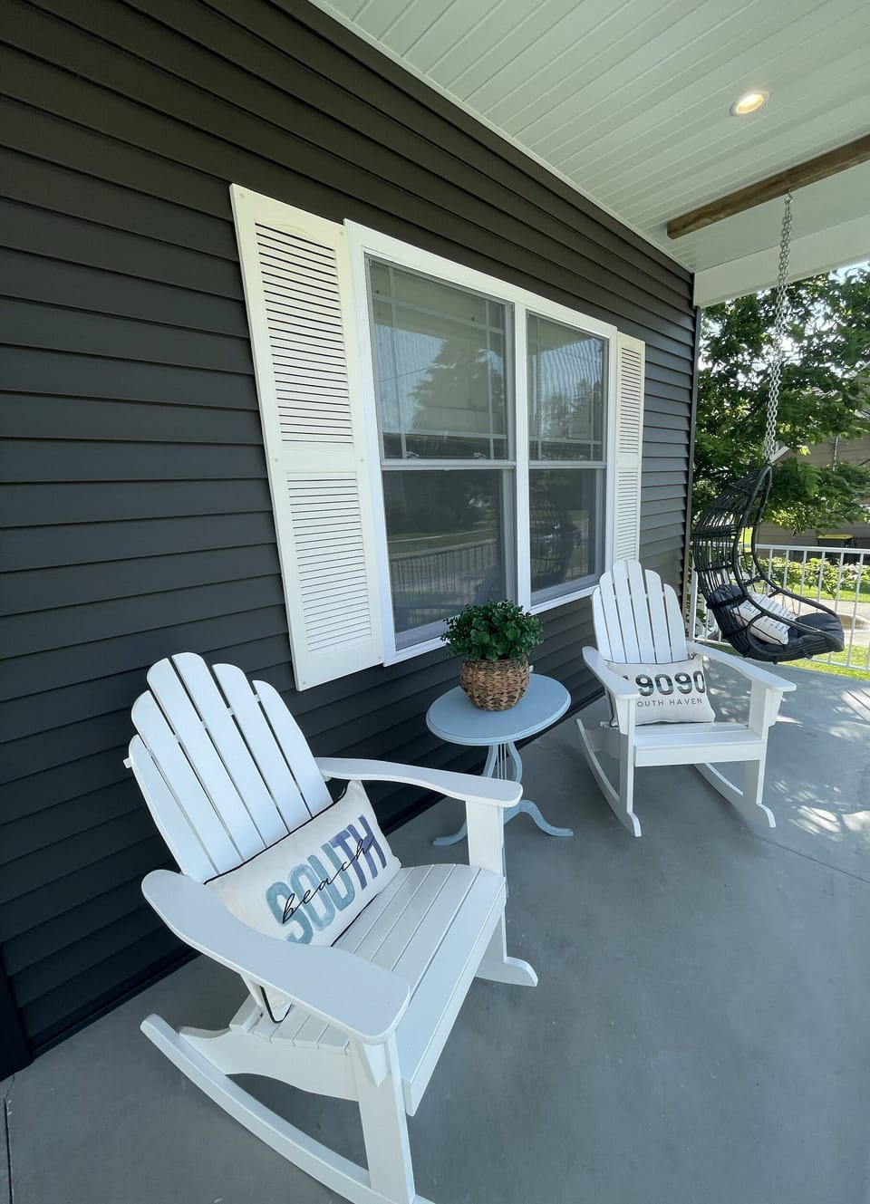 Front porch - great place for morning coffee or evening cocktail 