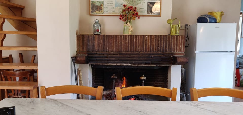 Open fireplace