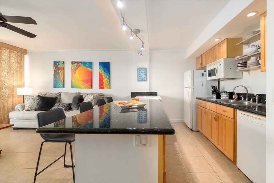 Kitchen with all the amenities
