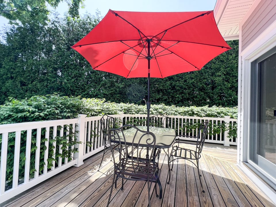 Back Deck with Seating
