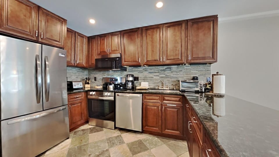 Indoors, Kitchen, Refrigerator, Microwave, Oven