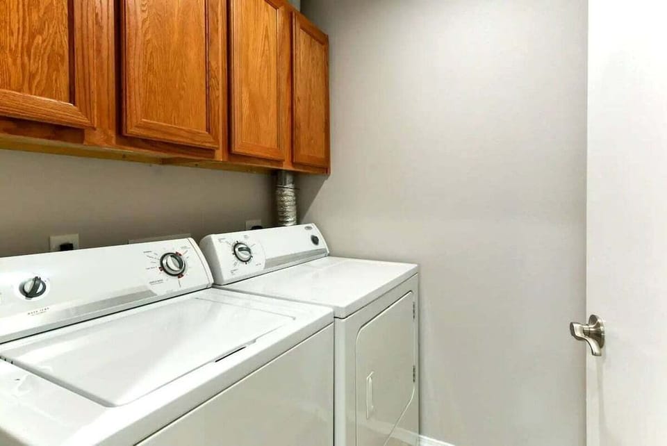 Full Laundry Room in the house!  We'll even provide the detergent :)