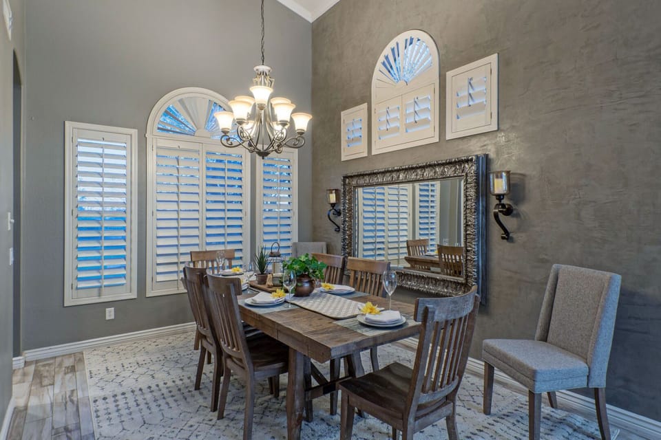 Entertain guests you want to impress in our lovely dining area.