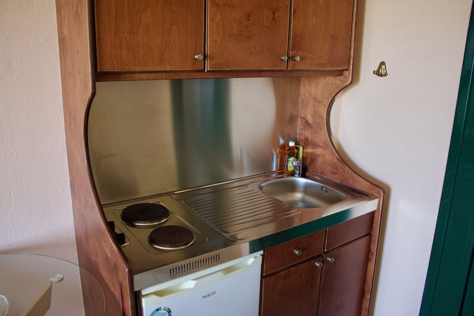 Studio, Sea View | Private kitchenette | Mini-fridge, stovetop, electric kettle, toaster