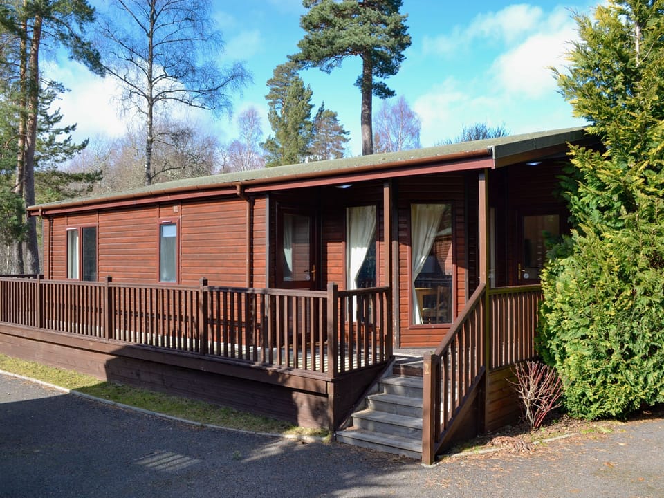 Exterior | Lodge A - Deeside Woodland Lodges, Dinnet, near Ballater