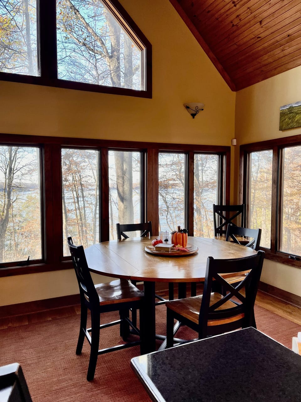 Dining table with seating for 4. 