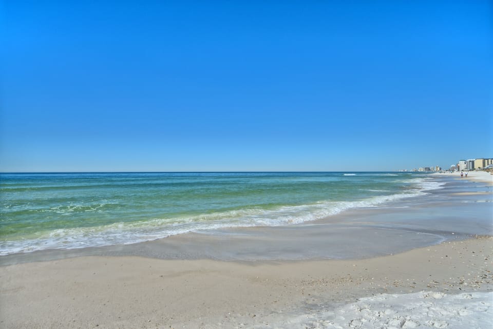Beach nearby, white sand