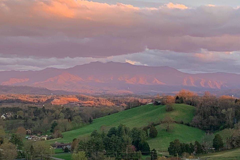 Amazing Views any time of the year with Mt. LeConte in the distance.