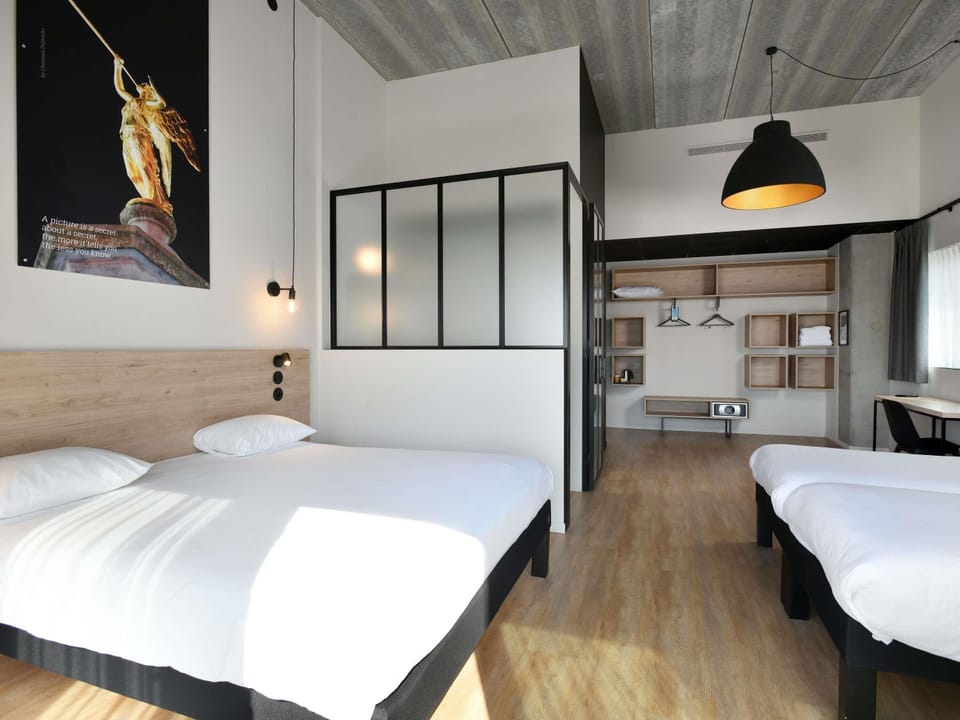 Standard Room, Multiple Beds | In-room safe, desk, soundproofing, iron/ironing board