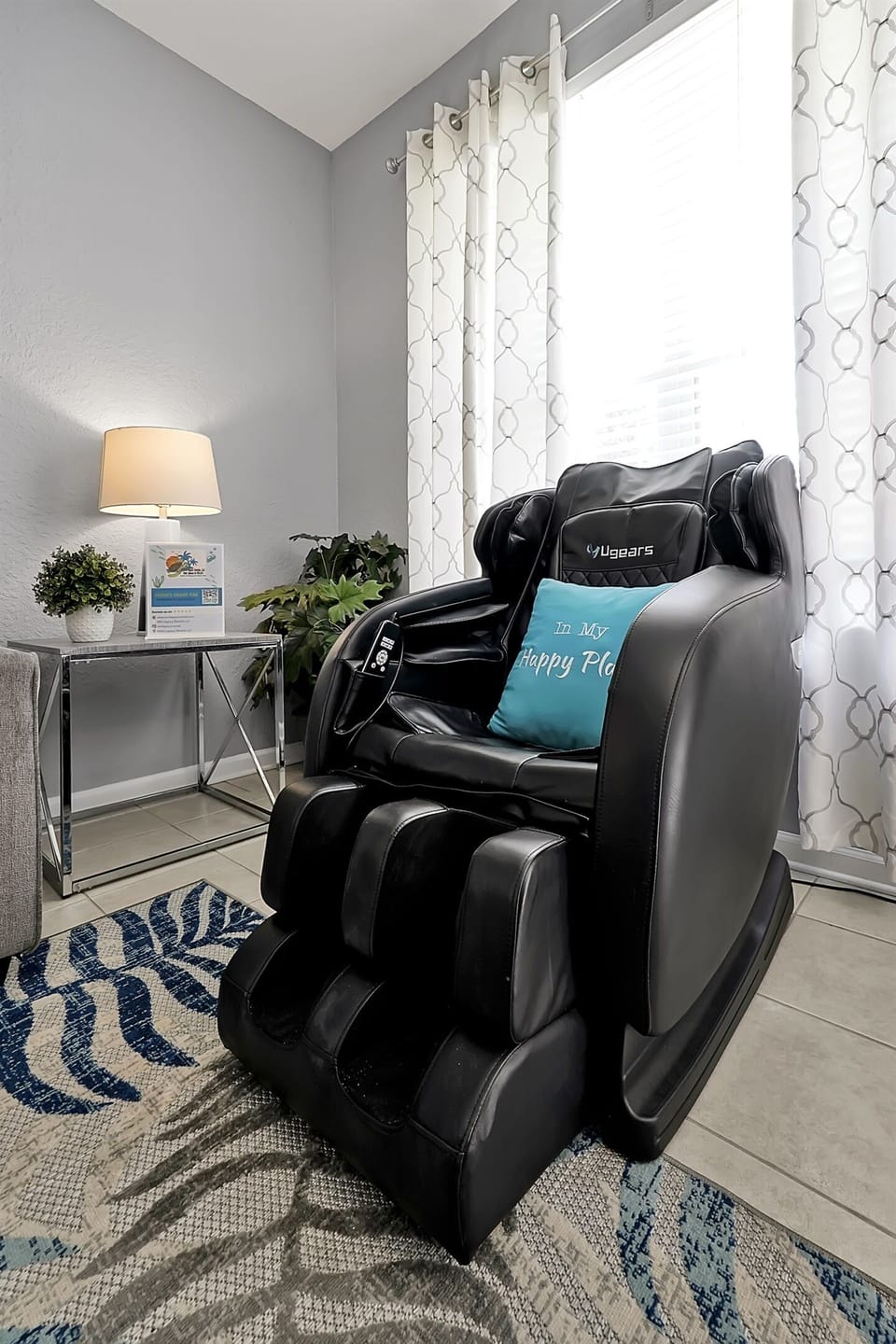 Relax in one of 2 massage chairs.