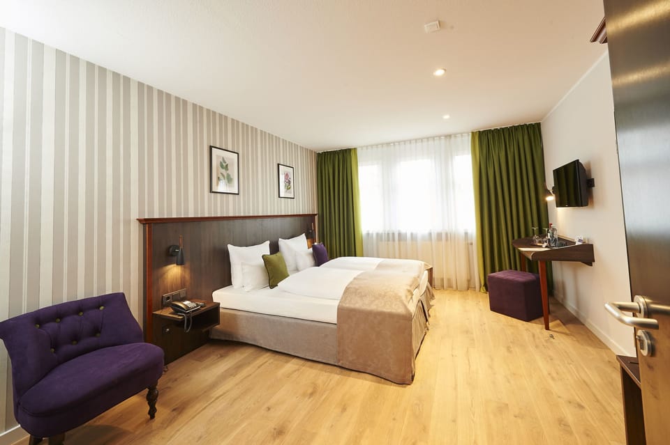 Standard Double Room | Premium bedding, minibar, in-room safe, individually decorated