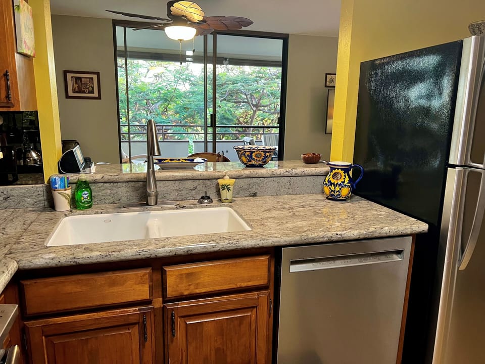 Fully stocked, w/ private view! D/W, Fridge, S/S Sink, Microwave, Ninja Blender+