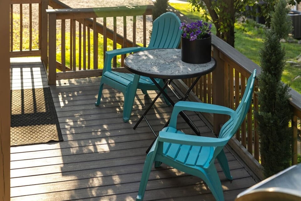 Breezy, quiet, and restorative—a private corner of the deck made for slow-paced starts to your day.