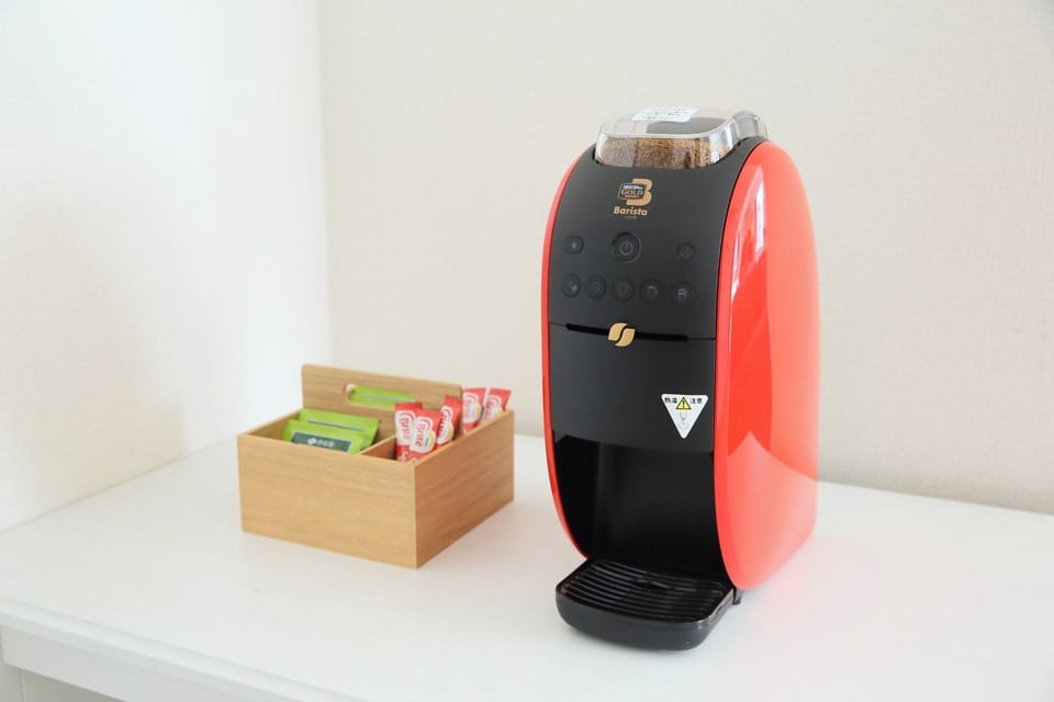Equipped with Nescafe Gold Blend Barista 50 coffee maker. ❁Special coffee powder "Eco & System Pack" is provided free of charge.