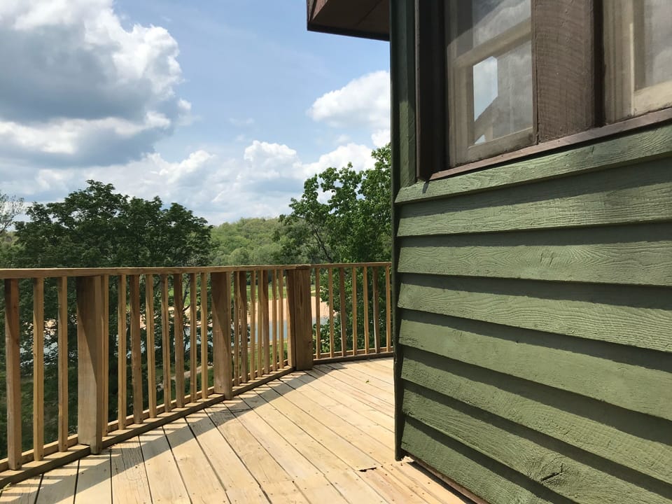 Back Deck Looking over the River
