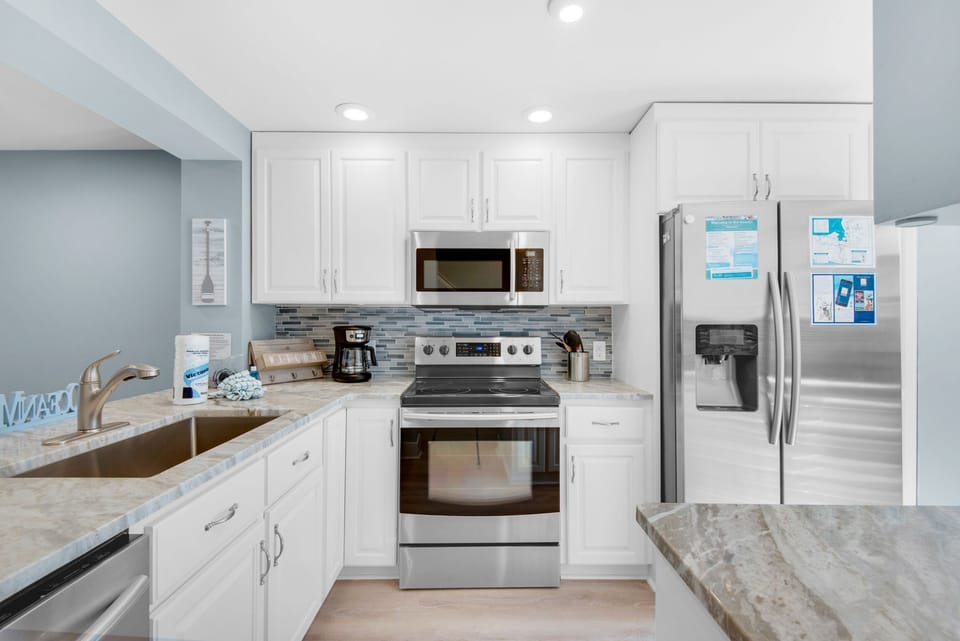 Kitchen has everything your chef needs