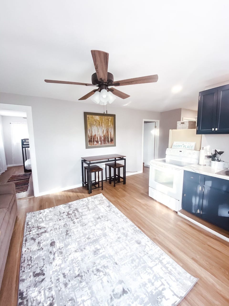 Kitchen and Living Area