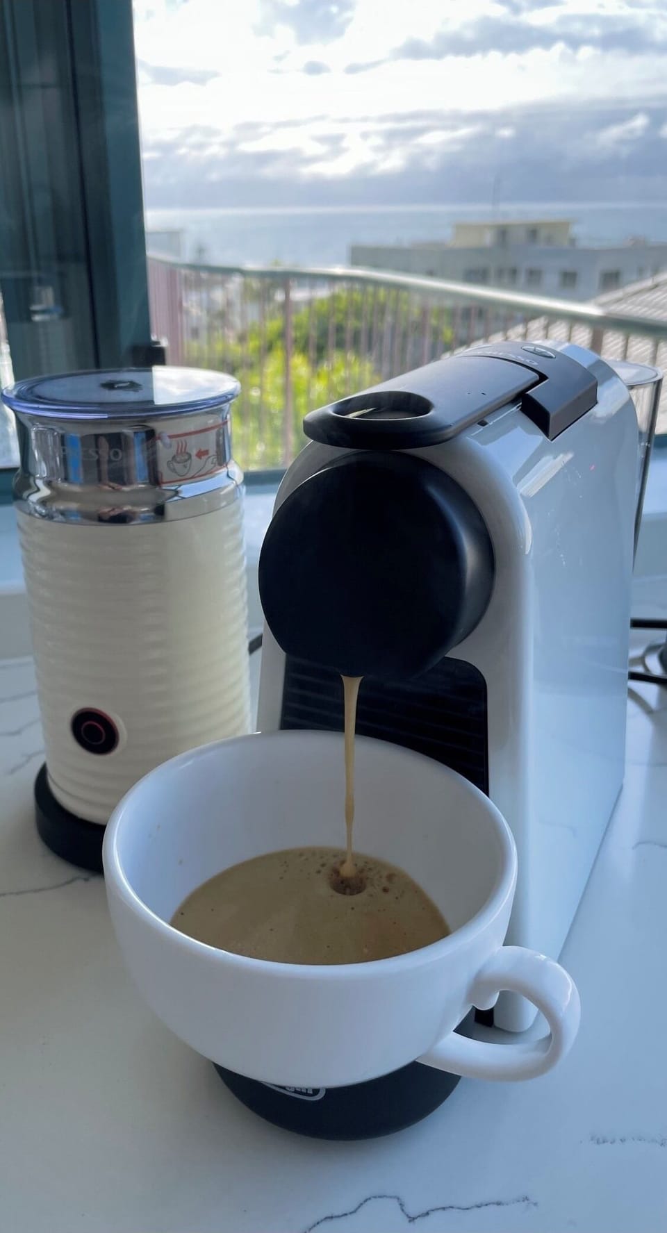 Morning coffee with a view 