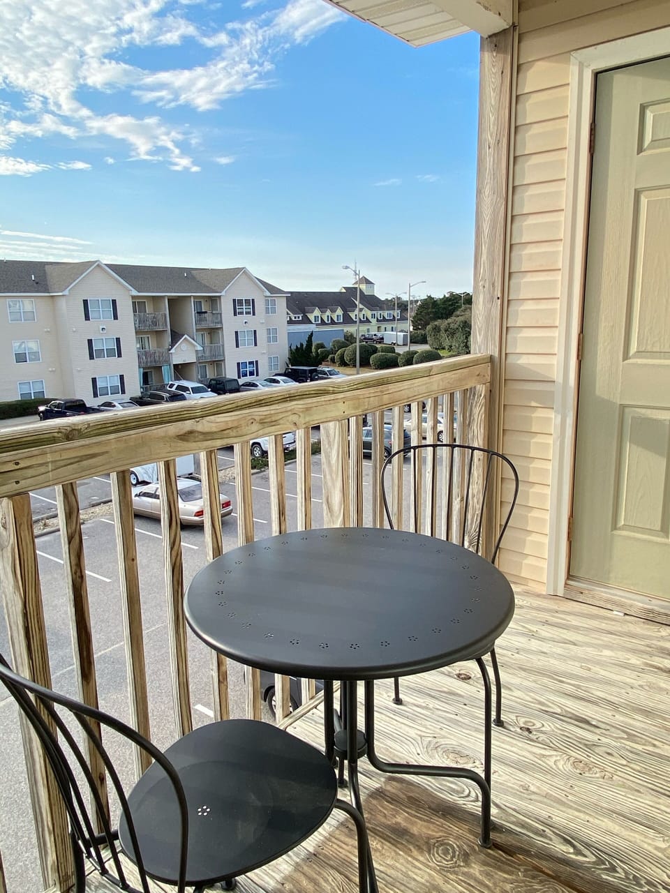 Bistro Table and Chairs on Upper Balcony
