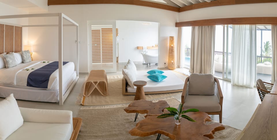 Luxury One Bedroom Villa | Egyptian cotton sheets, premium bedding, Select Comfort beds, minibar