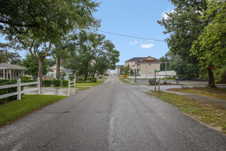 Head down the street and straight to the beach