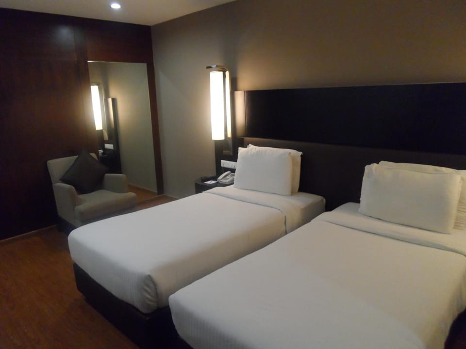 Free minibar items, in-room safe, desk, blackout drapes