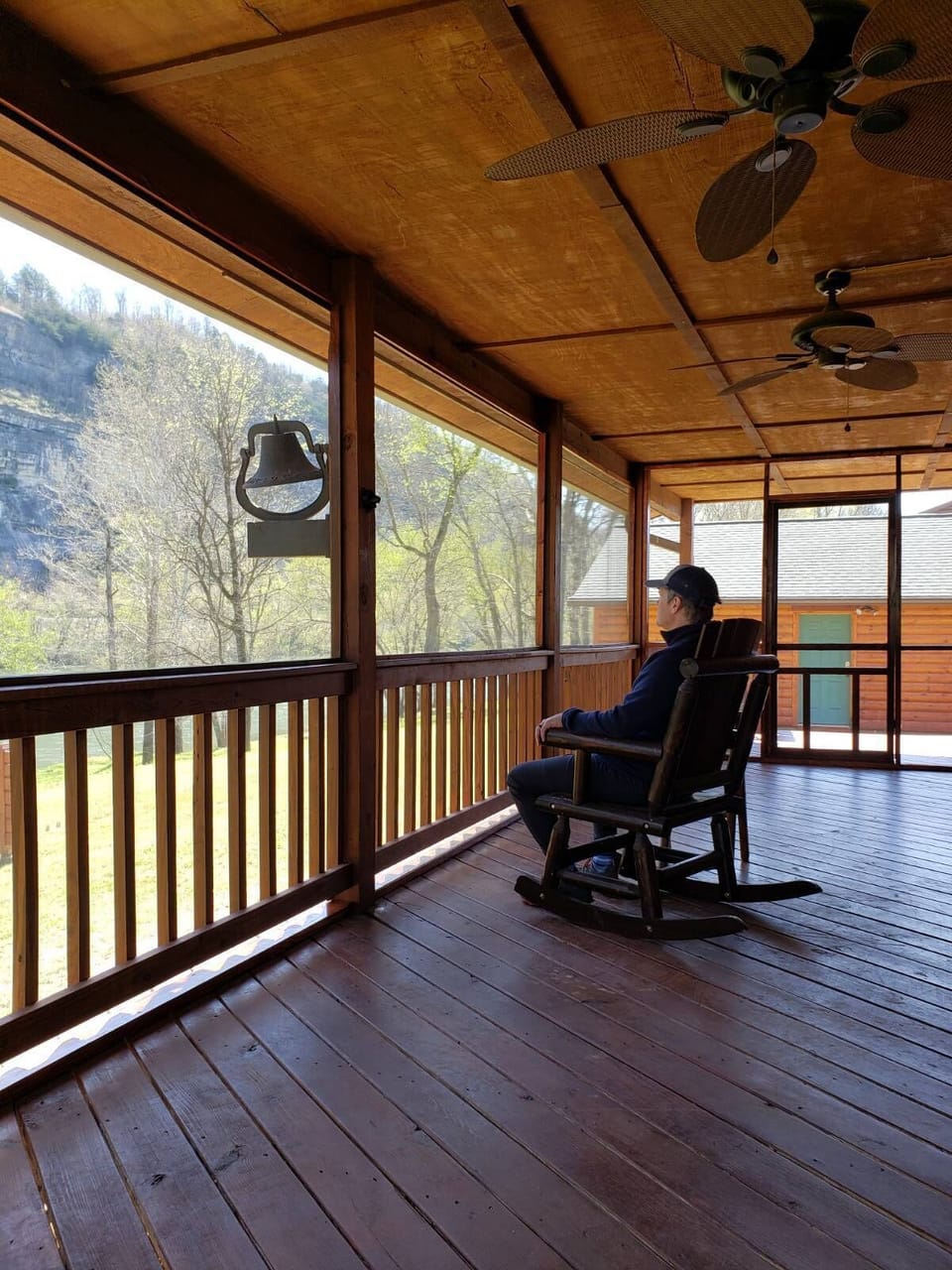 Screened back porch.