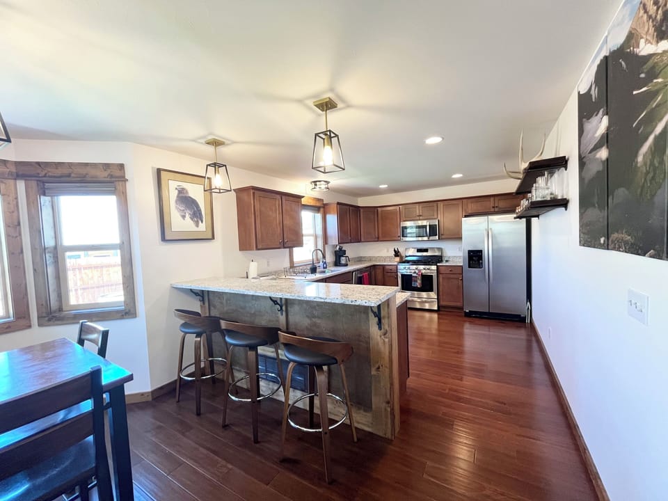 Kitchen and dining room