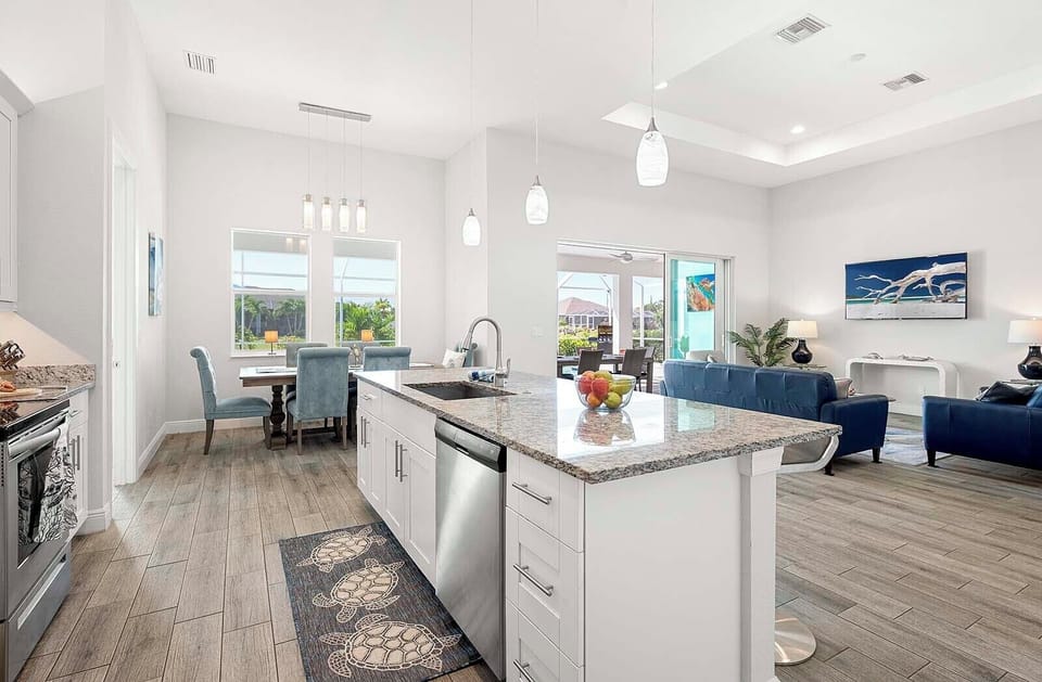 Kitchen is Fully Equipped with Stainless Appliances